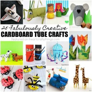 Cardboard tube crafts